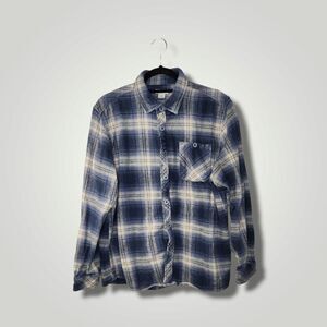 Magellan Blue plaid long sleeve button down Large